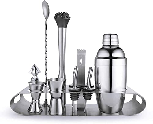 Kit Coctelera con 12 Piezas y Soporte de Acero Inoxidable miniatura 2
