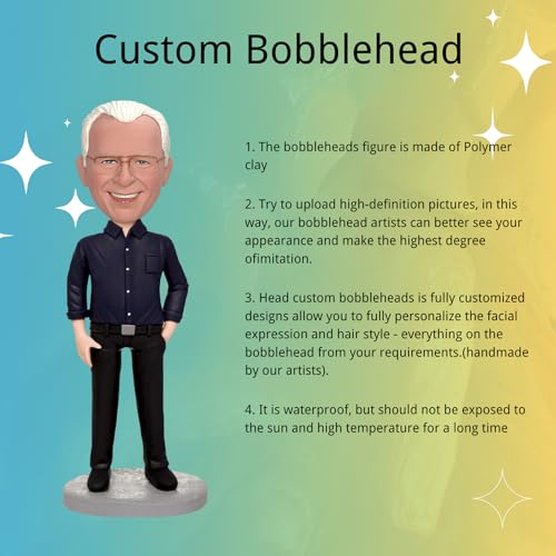 Yolie DZ100QS Stylishbobblehead Custom Bobblehead,Personalized Custom Full,Custom Personalized Unique Handmade Bobbleheads Figurine,Action Figure Based thumb #6