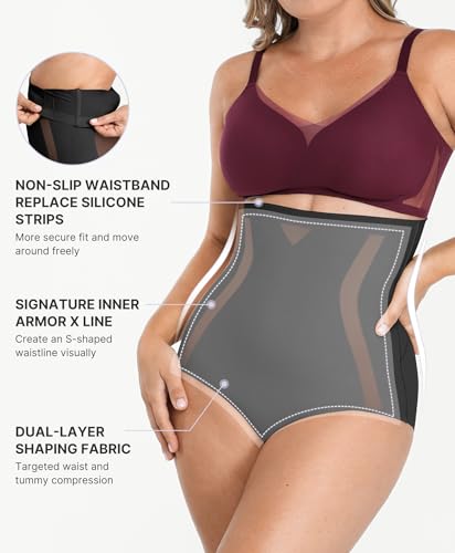 Image of SHAPELLX Shapewear Tummy Control Body Shaper for Women High Waisted Shapewear Underwear Panty Waist Slimming Briefs