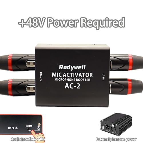 Rodyweil Dual Channel In Line Microphone Preamp Mic