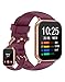 HUAKUA Smartwatch 1,85 Zoll Touchscreen mit Bluetooth Anrufe für Damen Herren,Sportuhr mit Herzfrequenzmessung,SpO2,Sc... Trainingsmodi für iOS Android Handy