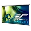 Elite Screens Manual Series, 150-INCH 16:9, Pull Down Manual Projector Screen with AUTO LOCK, Movie Home Theater 8K / 4K Ultra HD 3D Ready, M150XWH2,White