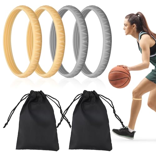 4 Piezas de Correa para Tendón Rotuliano, Correa para Rodilla Soporte para Tendón Rotuliano Correa para Rodilla Banda de Goma Correa para Rodilla Soporte para Deportes Baloncesto Correr