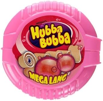 Hubba Bubba Mega Long Bubble Gum Tape (56g) - Variety Pack of 3 Flavors: Fancy Fruit, Cola, Triple Mix - Long-Lasting, Delicious & Fun Bubblegum Treats! Sold by Swiss+