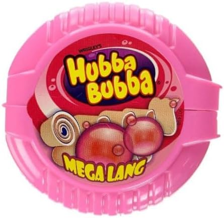 Hubba Bubba Mega Long Bubble Gum Tape (56g) - Variety Pack of 3 Flavors: Fancy Fruit, Cola, Triple Mix - Long-Lasting, Delicious & Fun Bubblegum Treats! Sold by Swiss+
