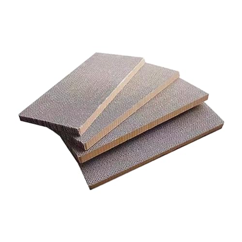 SHENGOCASE 4-Pack 10.8" x 25.6" Extra Large Long Replacement Cat Scratch Pad for Bus Shaped Cat Scratcher House, Cardboard Scratcher for Maine Coon