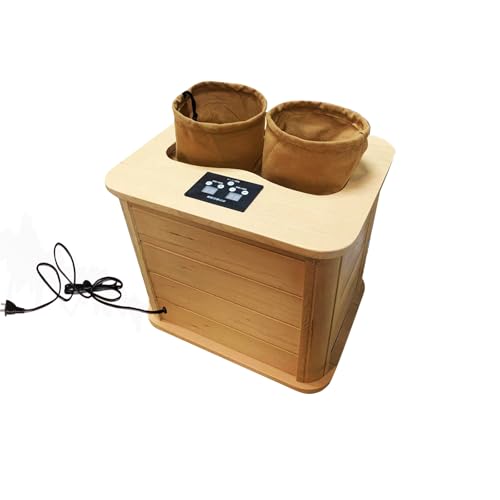 KUNSANA Infrared Foot Bucket for Home Hemlock Wood Far Infrared