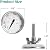 60540 7581 67031 Grill Lid Thermometer for Weber Charcoal, Spirit, Q Grill, Temperature Gauge for Spirit I & II 200 and 300 Series, Weber 22" Kettles, Q 120/220/300/320, Traveler Portable Gas Grill