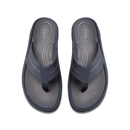 Clarks Wesley Post tongs homme avec semelle ergonomique amortissante