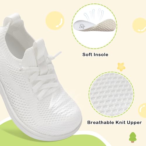 LeIsfIt Toddler Shoes Boys Girls Wide Slip on Shoes Kids Barefoot Sneakers Breathable Tennis Shoe Non-Slip Zero Drop Minimalist Sneakers4