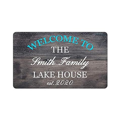 ViVi Love Welcome to The Smith Family Lake House Decoration Mat Outdoor Indoor Rug Funny Entry Decor Indoor/Outdoor Area Rug 18x30 inch Cover