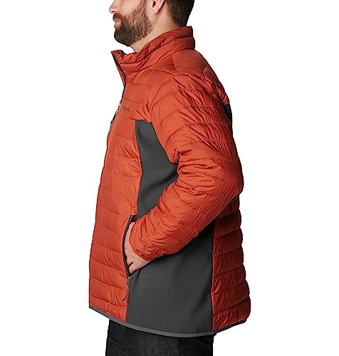 Columbia Men's Powder Lite Hybrid Puffer Jacket, Warp Red, Shark, M - Image 9