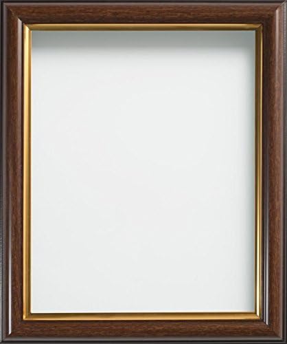 Frame Company Mahogany Effect With Gold Inset Picture Photo Frames *Choice of Sizes*