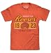 Tee Luv Property of Reese"s T-Shirt Soft Touch Fabric-Large Orange Heather