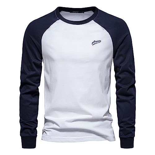 Generisch Herren 3/4 Baseball Shirts für Männer Dreiviertel Raglan Langarm Shirt Klassisch Leicht Rundhals Pullover Top Einfarbige Atmungsaktiv Achselshirt Tankshirt Sweatshirt Generisch Herren 3/4 Baseball Shirts für Männer Dreiviertel Raglan Langarm Shirt Klassisch Leicht Rundhals Pullover Top Einfarbige Atmungsaktiv Achselshirt Tankshirt Sweatshirt