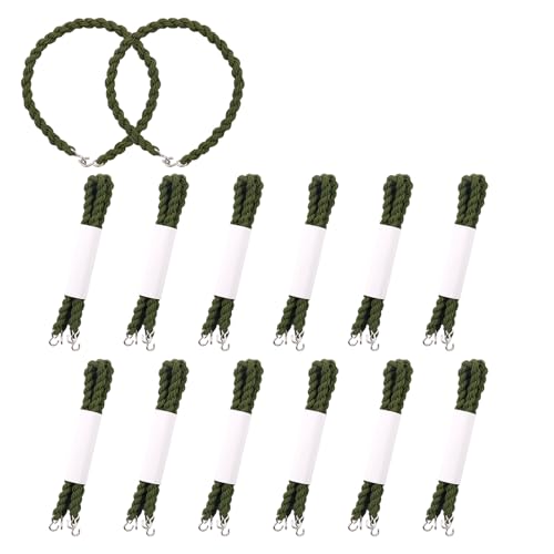 24 PCS Military Boot Blousers Elastic Blousing Straps with Metal Hooks for Army Navy Air Force Boot Straps for Gear