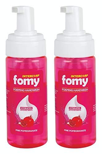 Intercorp FomyAntibacterial Soft Refreshing Foam Hand Wash, 160 ml Each (Pink Pomegranate - Pack of 2)