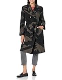 Pendleton Women's Jacquard Trench Coat, Black Mirror Lake, Large