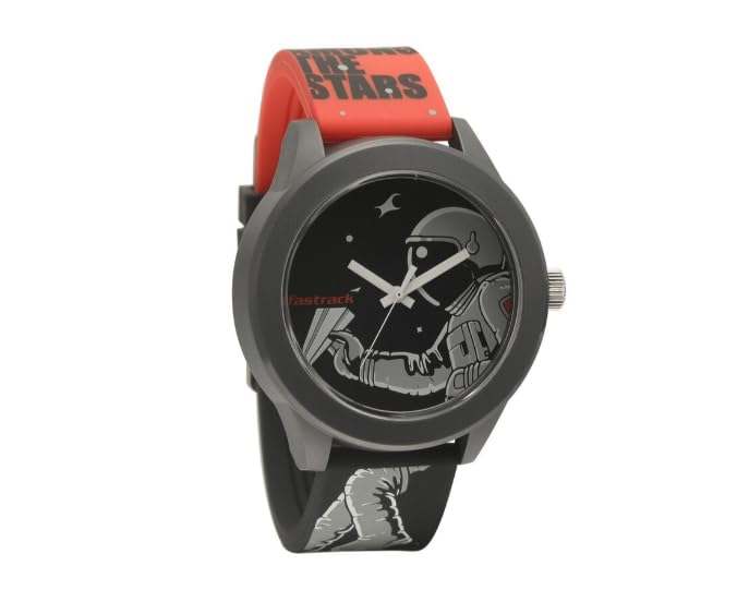 Fastrack Space Rover Quartz Analog Black Dial Silicone Strap Unisex Watch-NS38003PP25 (B099WQM52S) Amazon Price History, Amazon Price Tracker