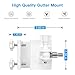 HOLACA Gutter Mount for Stick Up Cam Battery/Plug-in/Pro and Ring Outdoor Cam Plus HD Security Camera-Weatherproof-Give a Perfect Angle for Your Ring Stick Up Cam