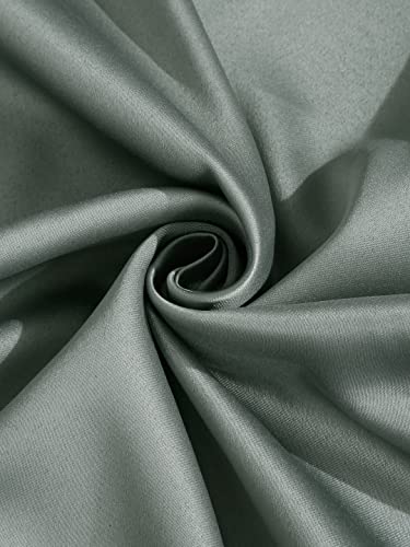 Image of Home Sizzler 1 Piece Solid Blackout Eyelet Polyester Window Curtain - 5 Feet, Grey