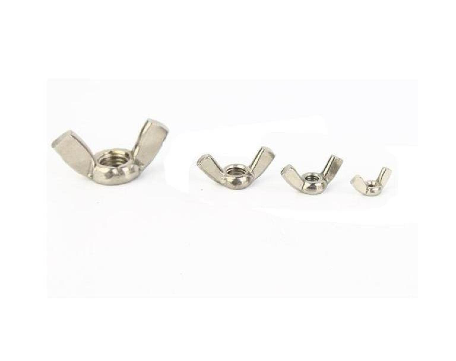 Elementi di Fissaggio con Dado ad Alette 3 Pezzi M3-m20 304 Acciaio Inossidabile serrare a Mano Dado Dado a Farfalla lingotto Dadi ad Alette Dado a Farfalla(Precision Casting,M3)