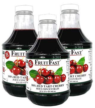 Tart Cherry Juice Concentrate (32 fl oz x6) by FruitFast