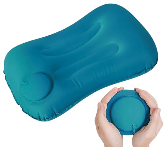 WEAVELIFE Inflatable Air Pillow for Travel with Neck Support | Lightweight Portable Camping Pillow for Hiking, Backpacking, Car & Flight- (Green)-image-38
