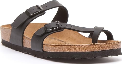Birkenstock Women's Mayari Birko-Flor Sandal,Black,EU Size 38 / Women's US Size 7-7.5