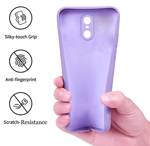 Image of A rtistque Liquid Silicone Back Cover Case for Redmi Note 4X Matte Shockproof TPU Soft Flexible with Camera Protection - Purple