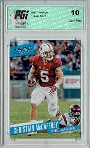@ Christian McCaffrey 2017 Prestige #215 Rookie Card PGI 10