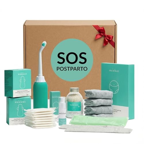 Kit Postparto Recuperación Perineal Braguitas Desechables Compresas Hospitalarias Botella Perineal Spray Calmante Sales Baño Pad Frio Calor Cuidado Intimo Postparto Higiene Recuperación Madre