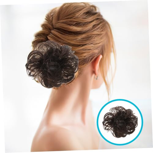 Pince chignon extension queue de cheval, postiche synthétique pour volume cheveux
