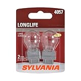 SYLVANIA - 4057 Long Life Miniature - Bulb, Ideal for Daytime Running Lights (DRL) and Back-Up/Reverse Lights (Contains 2 Bulbs)
