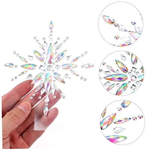 Beaupretty 2 Pçs Adesivos Acrílicos Adesivos De Sereia Joias De Rosto Joias De Mamilo Joias De Festi