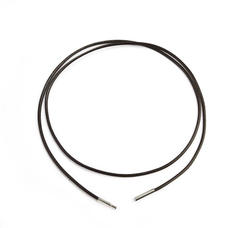 Fermoir en acier inoxydable et cuir ciré noble pour collier durable