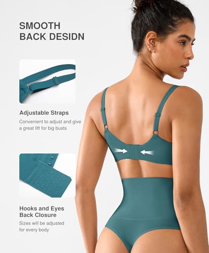 Image of Lover-Beauty Minimizer Bras for Women Full Coverage Unlined Underwire Bras Plus Size Lifting Bra for Heavy Breast