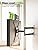 USX MOUNT UL Listed TV Wall Mount for Most 26-60 Inch TVs, Wall Mount TV Brackets with Swivel, Tilt, Rotating, Center Corner Design on Single Stud, Up to 77 lbs Max VESA 400x400mm