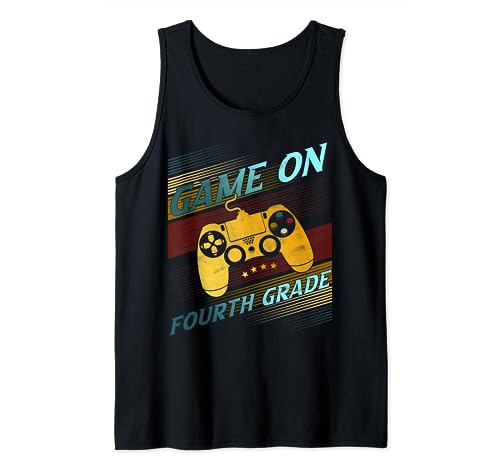 Gioco retrò vintage su 4 ° grado Back to School Video Gamer Canotta