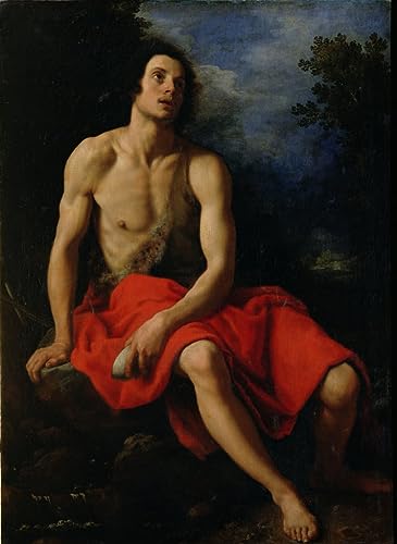 Tableau Saint Jean Baptiste Cristofano Allori pour décoration de chambre zen