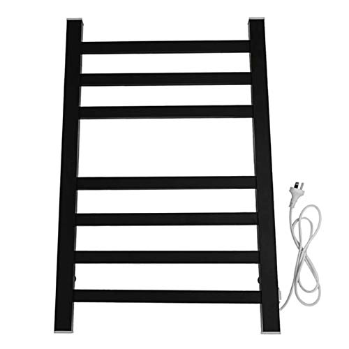 SCLHouiX Calentador de Toallas eléctrico de 7 Barras, toallero calefactable Lateral con Interruptor, toallero Calefactor de aleación de Aluminio enchufable montado en la Pared para baño?