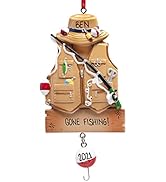 UniqXmas Personalized Fisherman Jacket Christmas Ornament 2023 - Free Customization | Fisherman V...