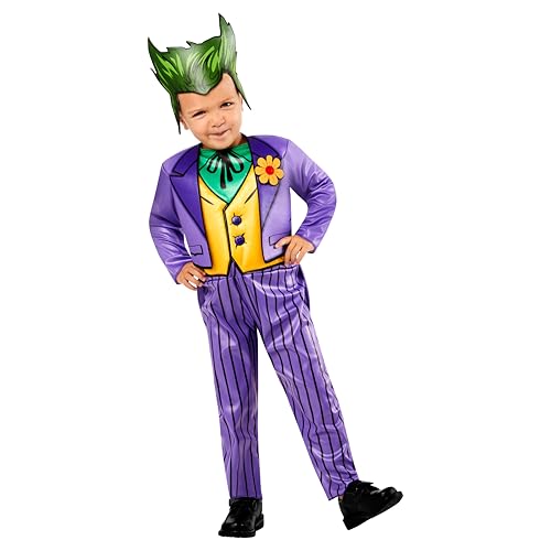 Rubies DC Comics Villains: The Joker Costume for Toddlers, Boy's 2T