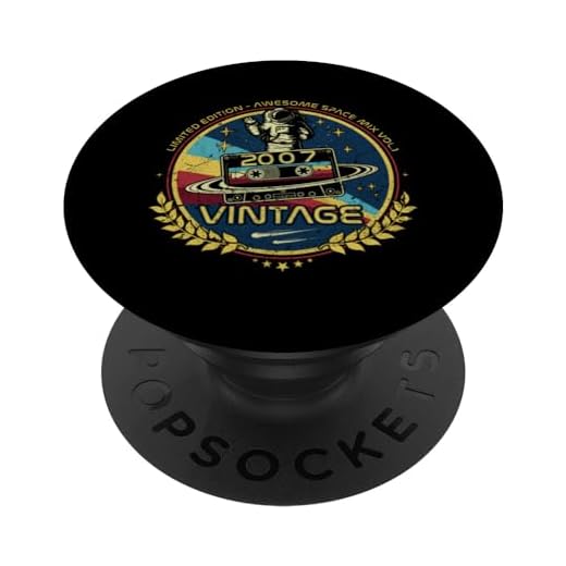 2007 Vintage Cumpleaños Retro Edición Limitada Hombres Mujer PopSockets PopGrip Intercambiable