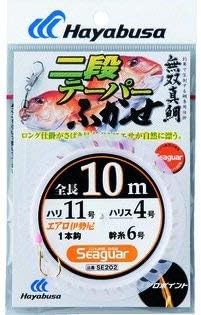 Hayabusa SE202 Mujou Red Sea Bream, 2-Tier Taper, 32.8 ft (10 m), No. 9