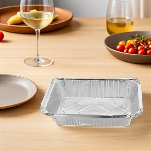 Bandejas de Aluminio para Hornear y Transportar Comida en Catering o Picnic 8