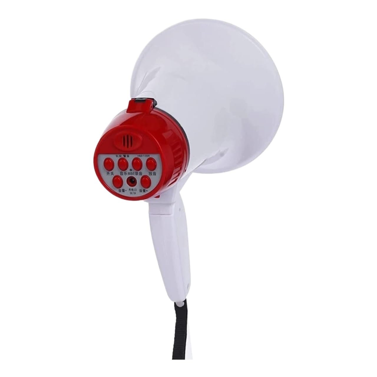 Megafono Altoparlante Megafono Portatile con Maniglia Pieghevole E Riproduzione della Registrazione per Amplificatore Vocale per Guida All'aperto Megafono Bullhorn