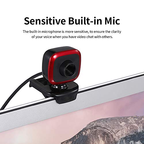 Andoer HD Webcam 480P 5MP PC 30fps HD Web USB Câmera de alta definição com câmera de vídeo com micro