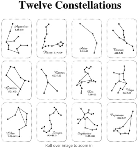 Miniatura 6 de Taza de constelación cambiante de calor de Piscis de 12 onzas, taza de café de Piscis con grabado del horóscopo, taza de cerámica que cambia de