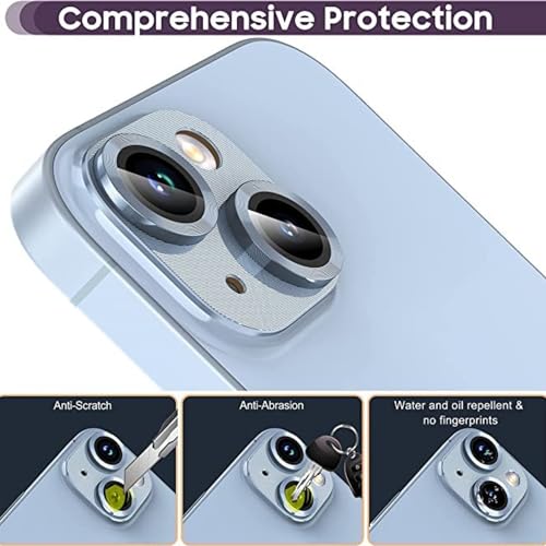 Image of Camera Lens Protector Compatible for Iphone 15 /15 Plus Blue Pack of 1